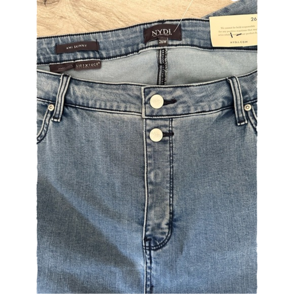 NWT NYDJ Ami Skinny Jeans In Plus Size - Cool Embrace Denim - Exposed Button Fly - Picture 7 of 10